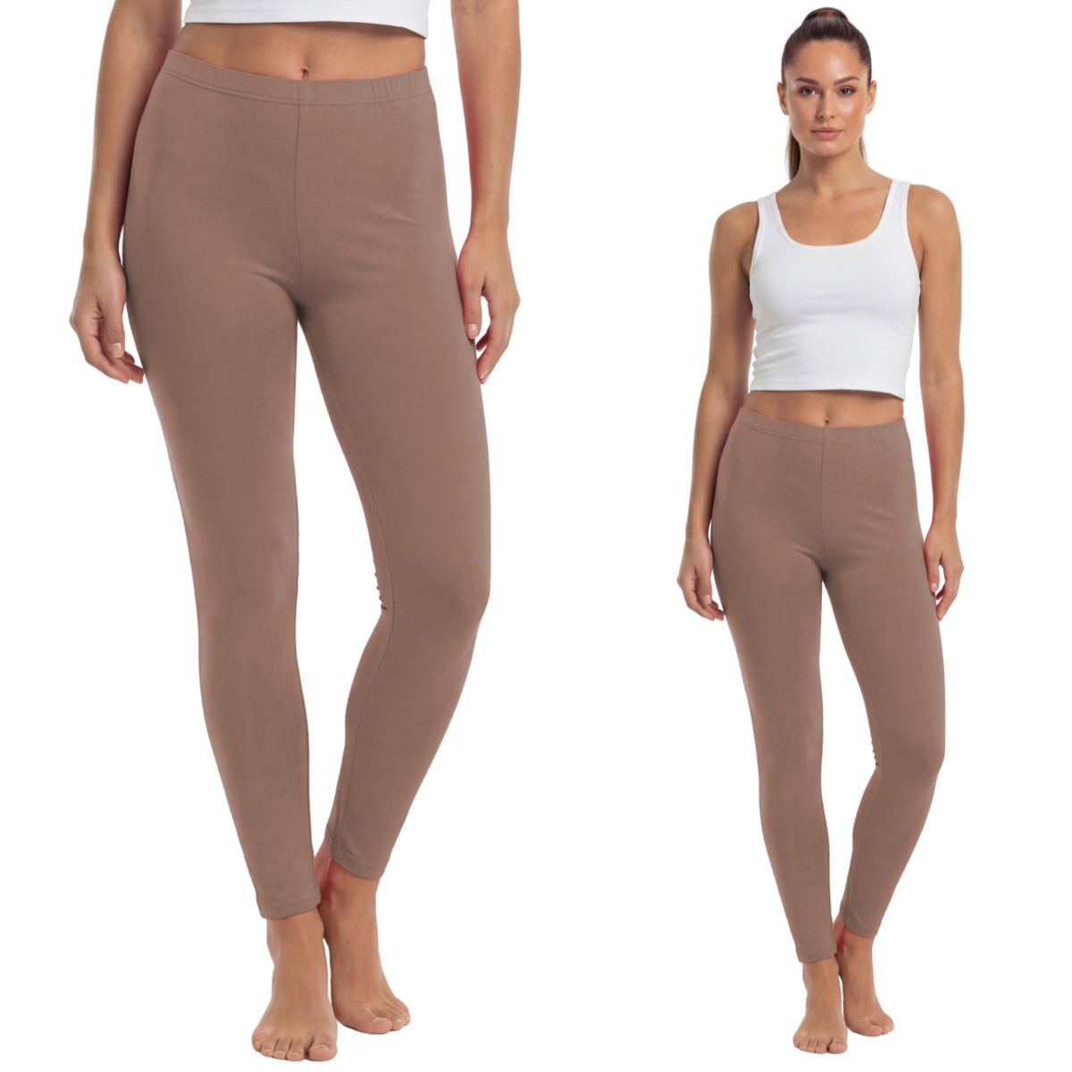 Legginsy długie bawełniane