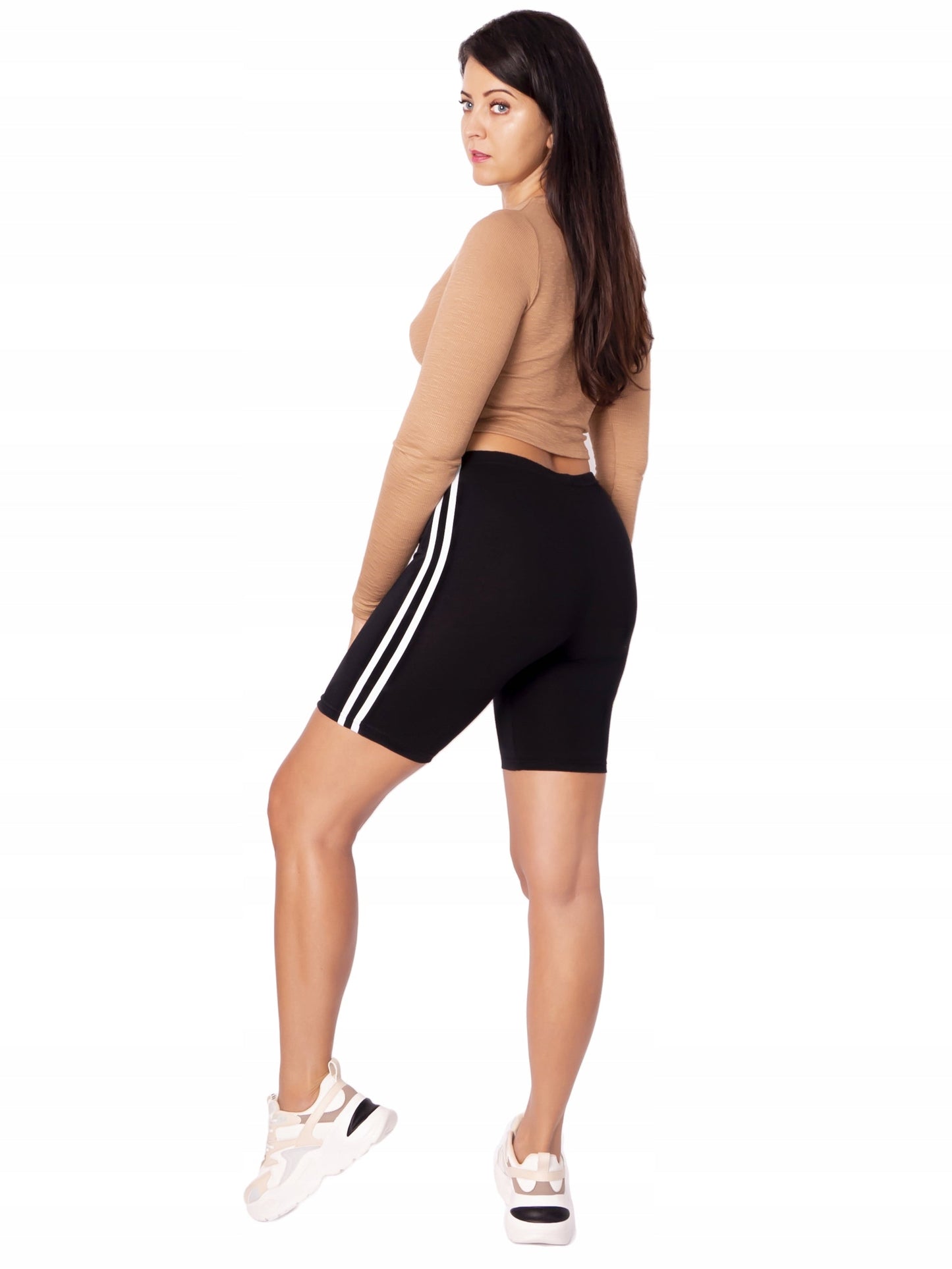Shorts with a stripe