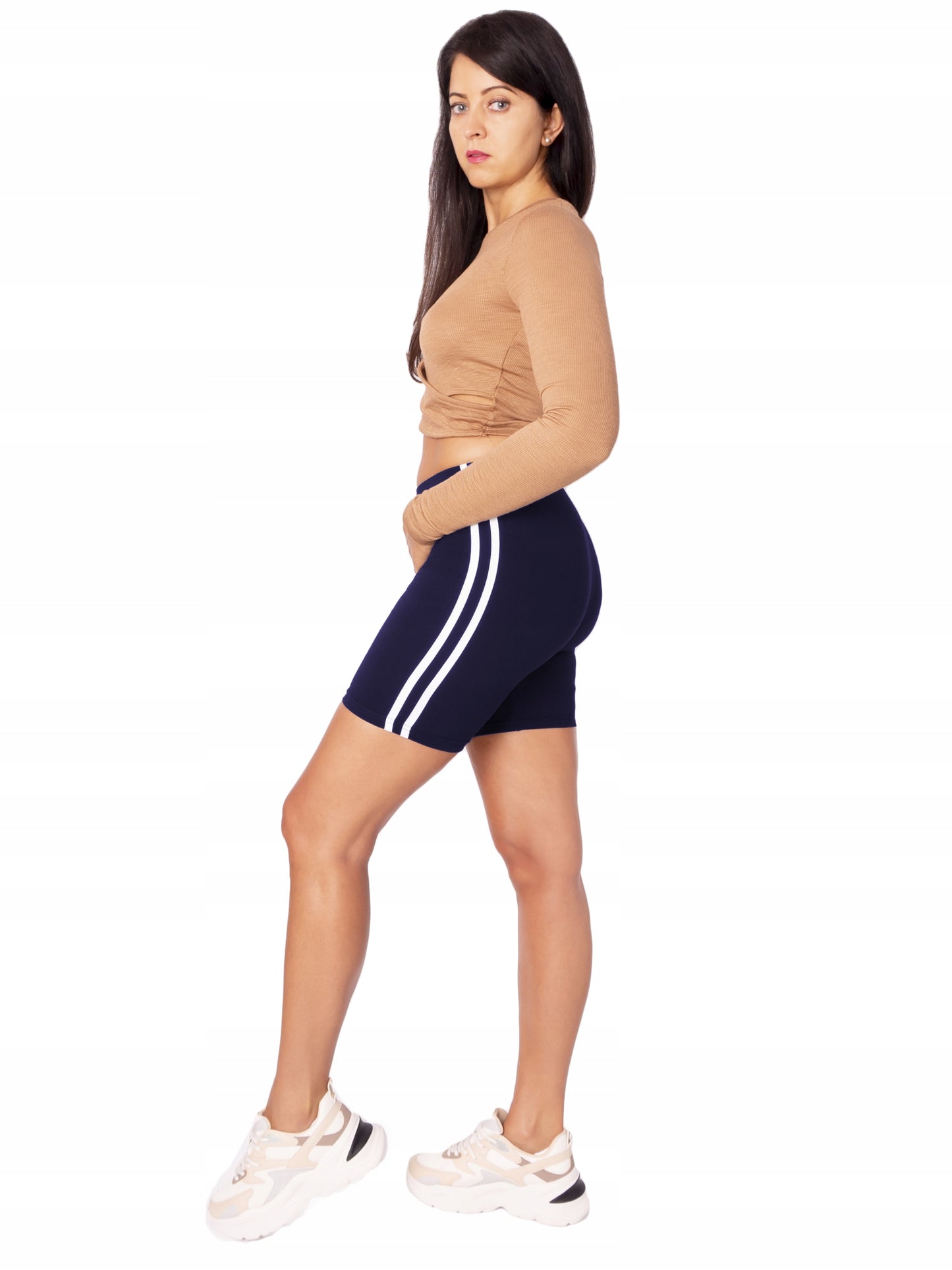 Shorts with a stripe