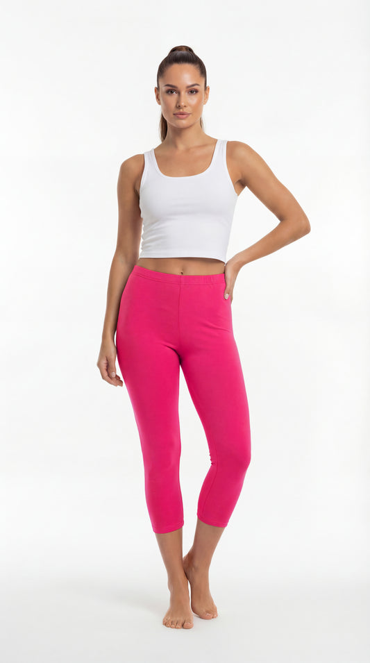 Legginsy bawełniane 3/4