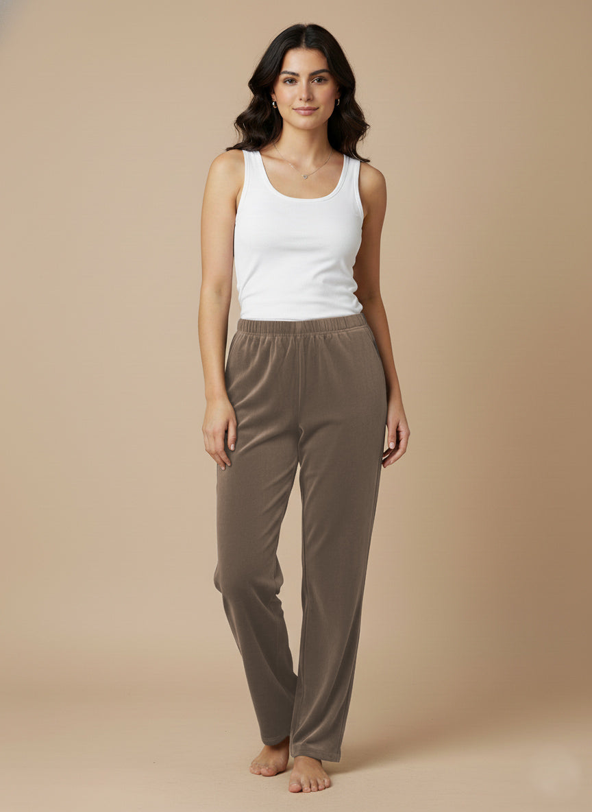 Spodnie welurowe bawełniane miękkość, styl i swoboda ruchu