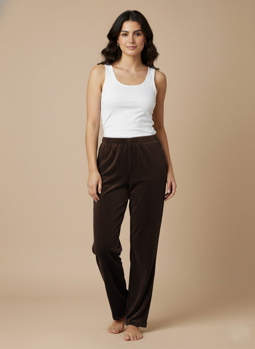 Spodnie welurowe bawełniane miękkość, styl i swoboda ruchu