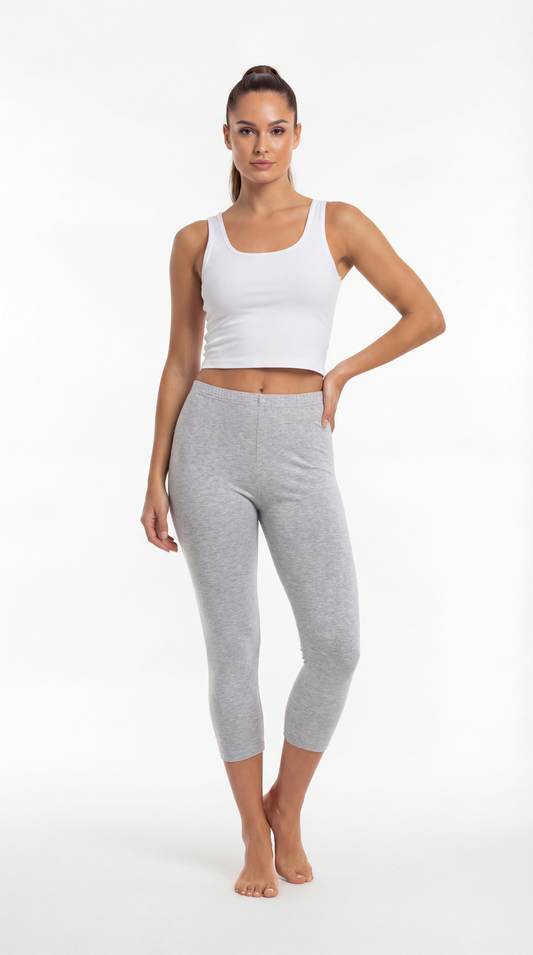 Legginsy bawełniane 3/4