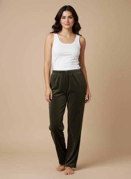 Spodnie welurowe bawełniane miękkość, styl i swoboda ruchu