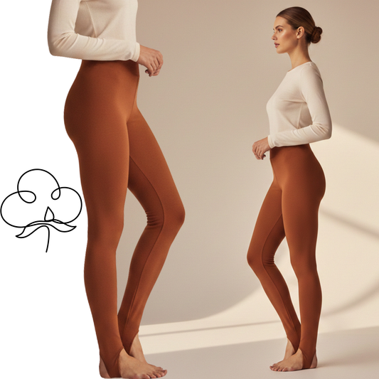 Legginsy Bawełniane Ocieplane „Narciarki” – Poczuj Przytulne Ciepło