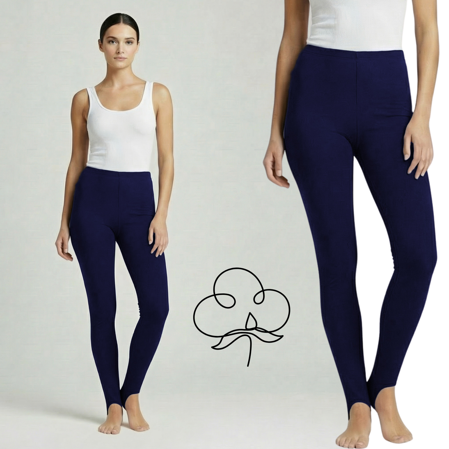 Legginsy Bawełniane Ocieplane „Narciarki” – Poczuj Przytulne Ciepło