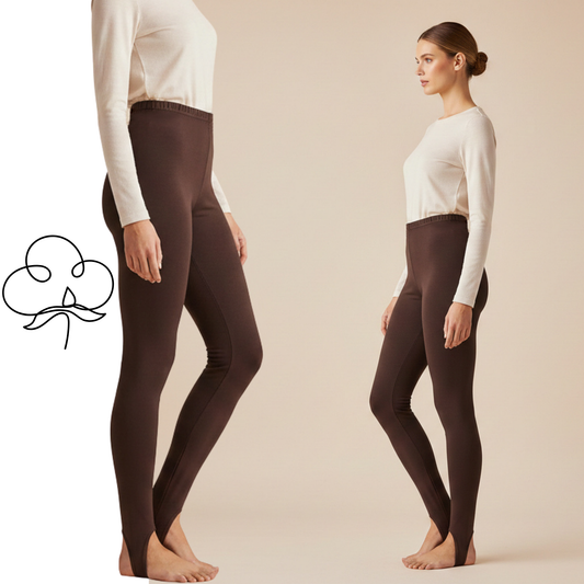 Legginsy Bawełniane Ocieplane „Narciarki” – Poczuj Przytulne Ciepło