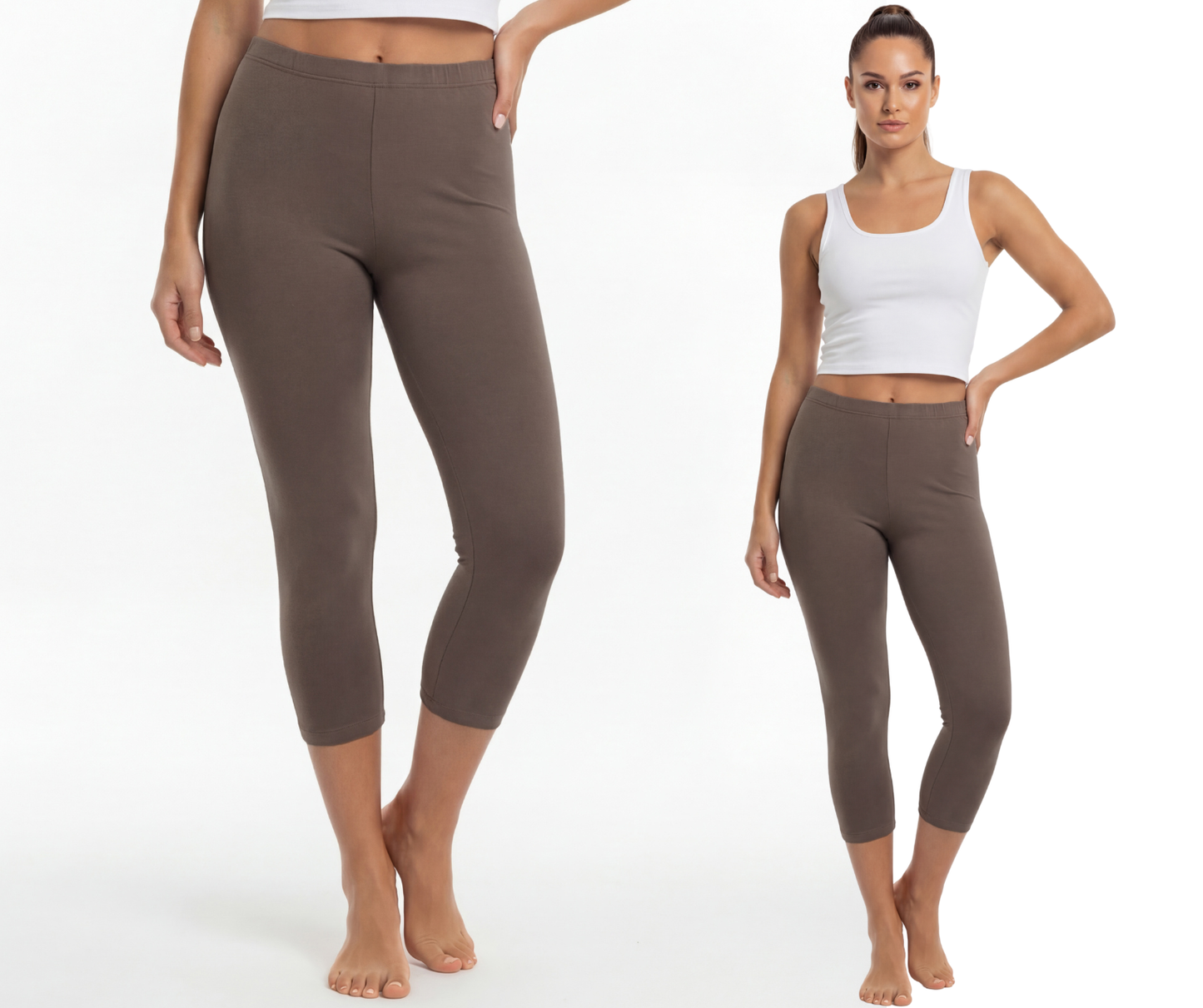 Legginsy bawełniane 3/4