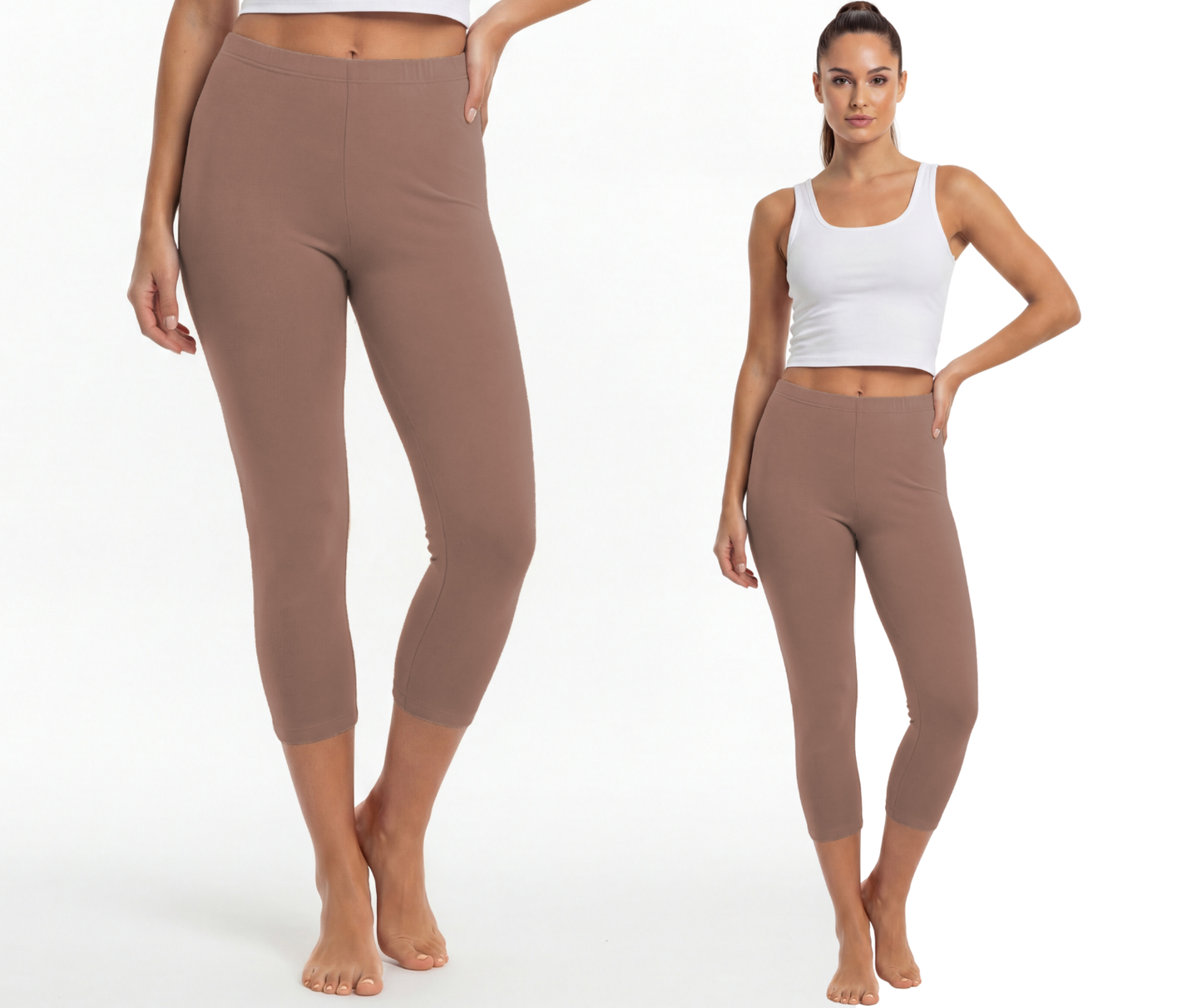 Legginsy bawełniane 3/4
