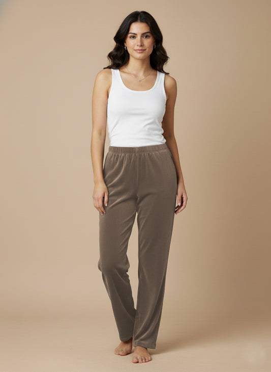 Spodnie welurowe bawełniane miękkość, styl i swoboda ruchu