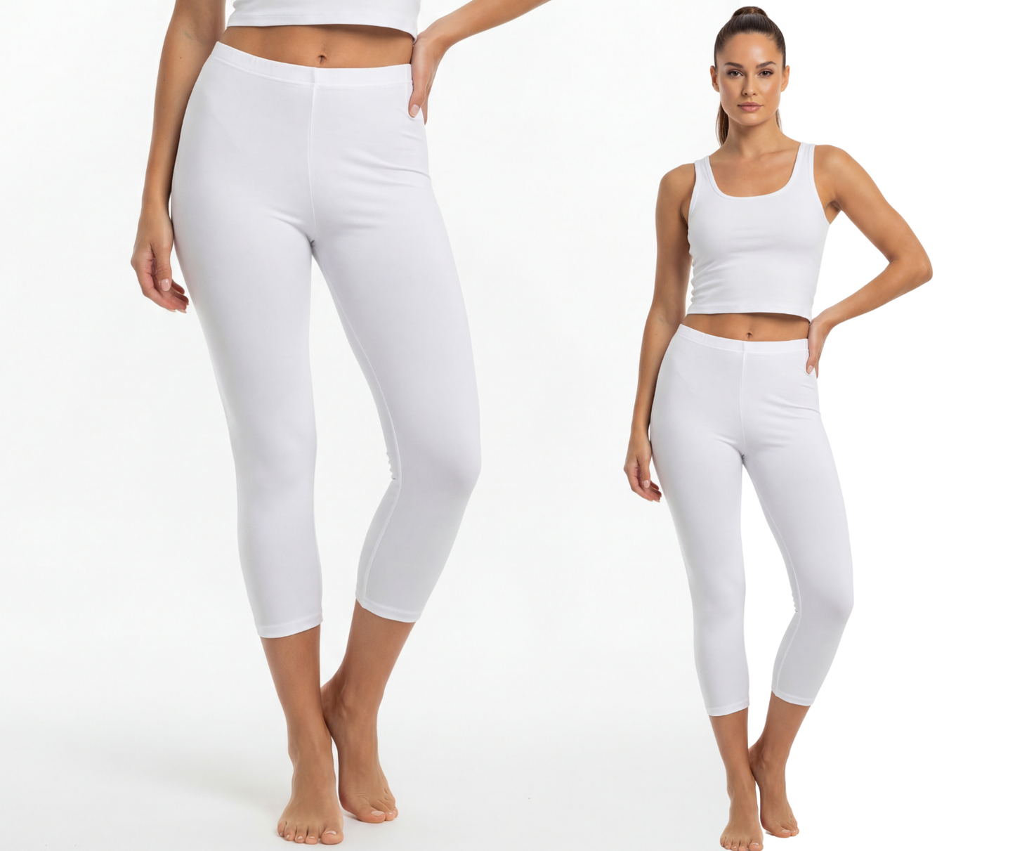 Legginsy bawełniane 3/4