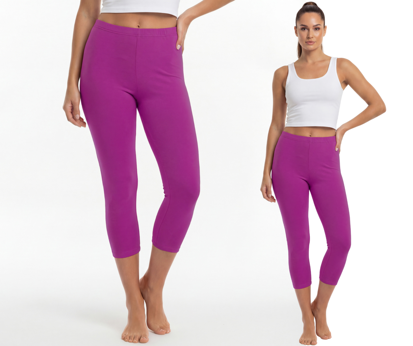 Legginsy bawełniane 3/4
