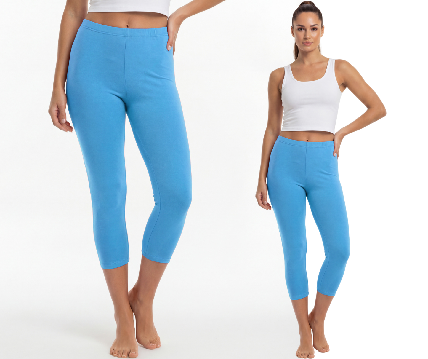 Legginsy bawełniane 3/4