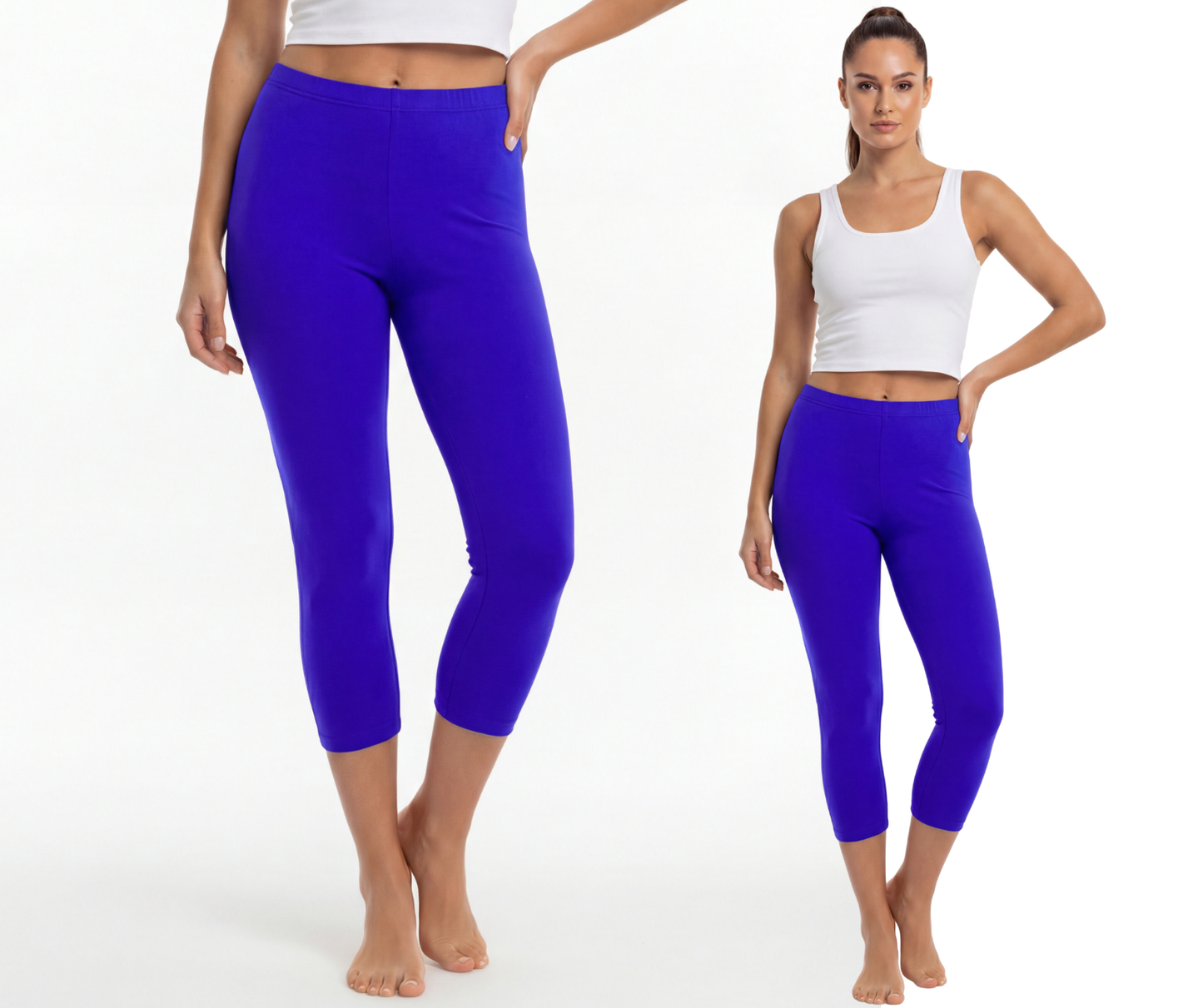 Legginsy bawełniane 3/4
