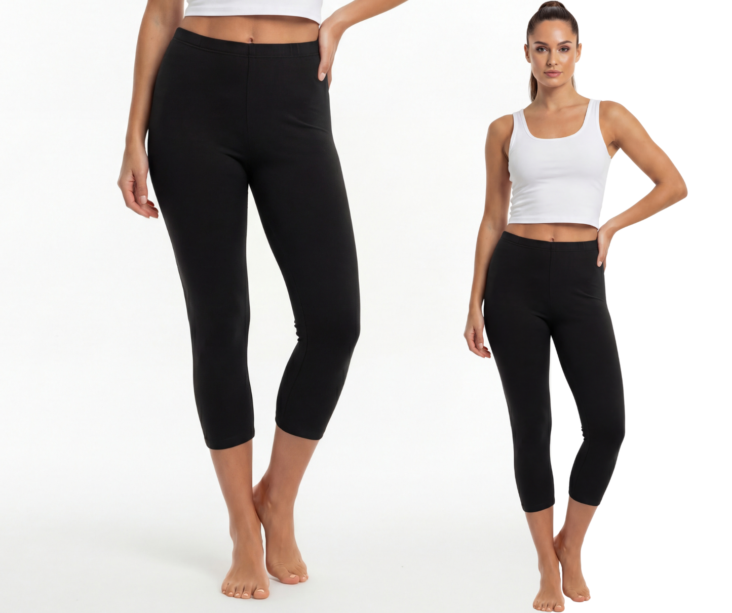 Legginsy bawełniane 3/4