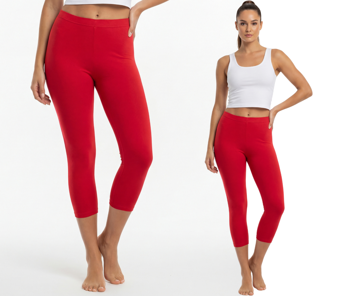 Legginsy bawełniane 3/4