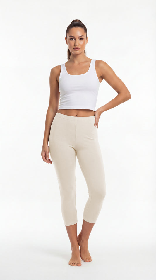 Legginsy bawełniane 3/4