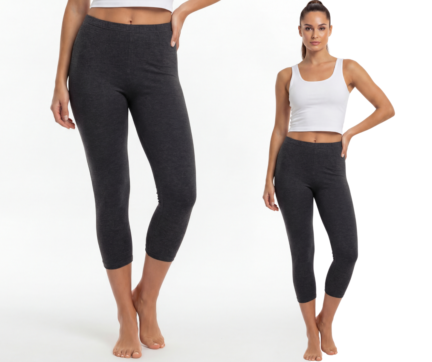 Legginsy bawełniane 3/4