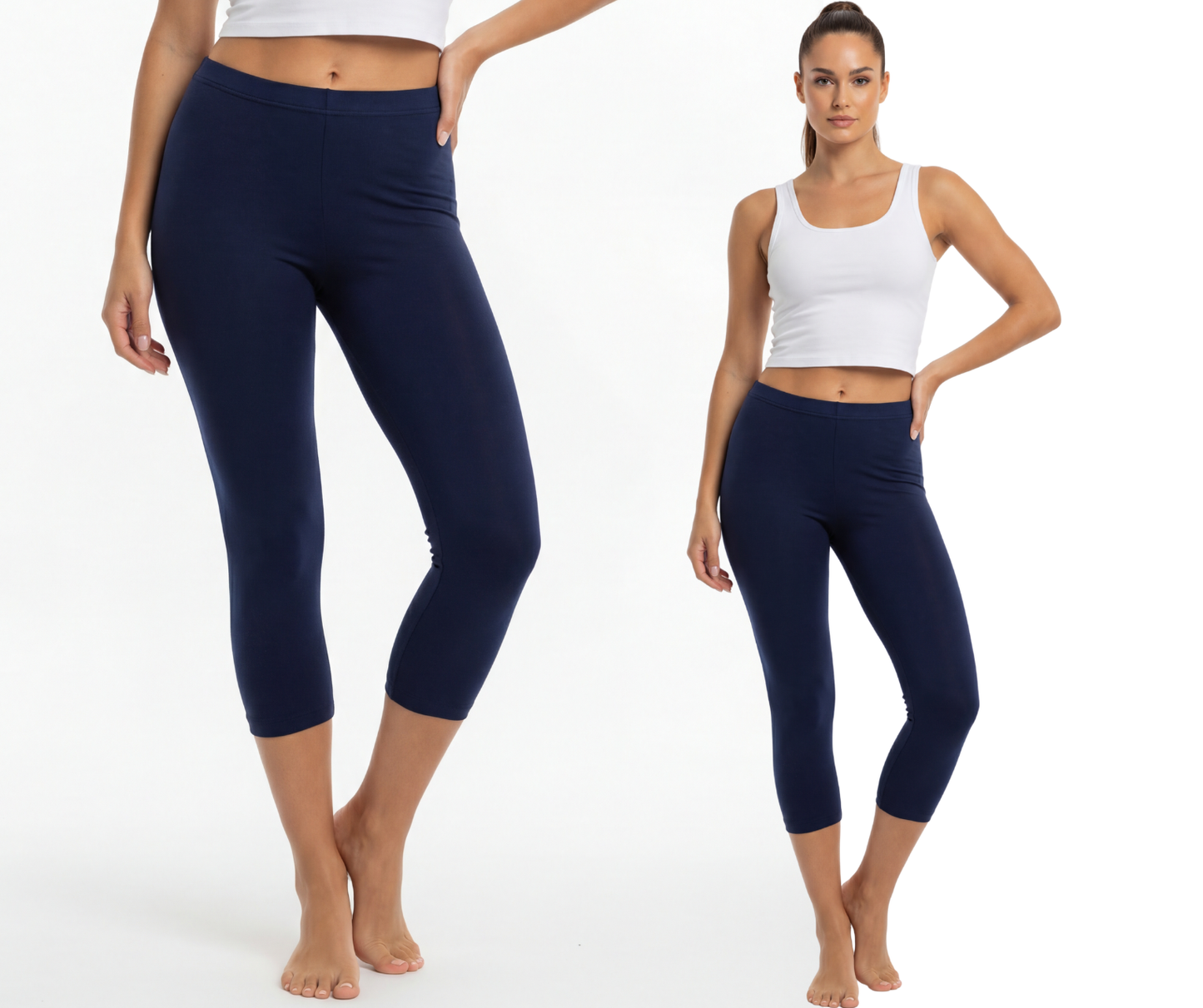 Legginsy bawełniane 3/4