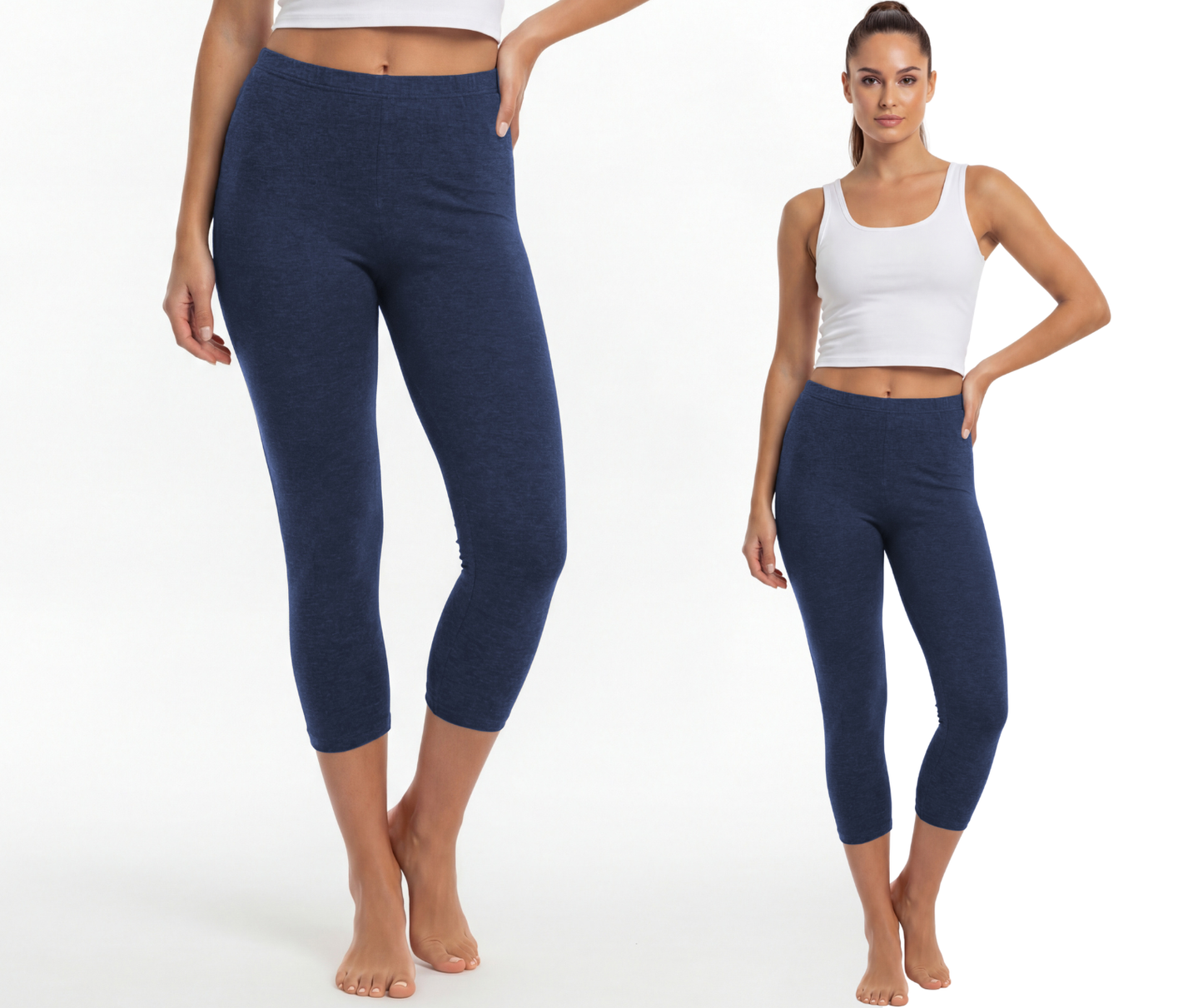 Legginsy bawełniane 3/4