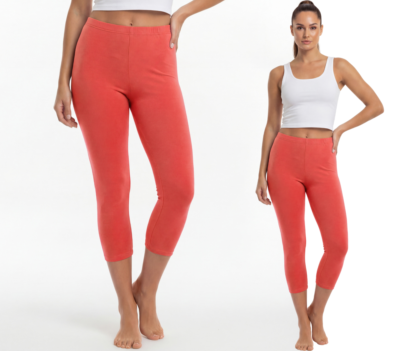Legginsy bawełniane 3/4