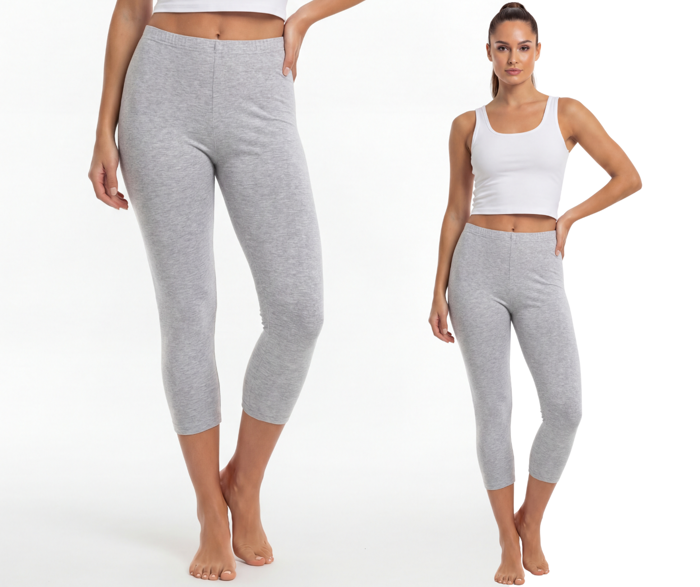 Legginsy bawełniane 3/4