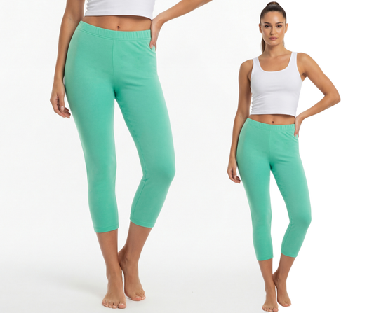 Legginsy bawełniane 3/4