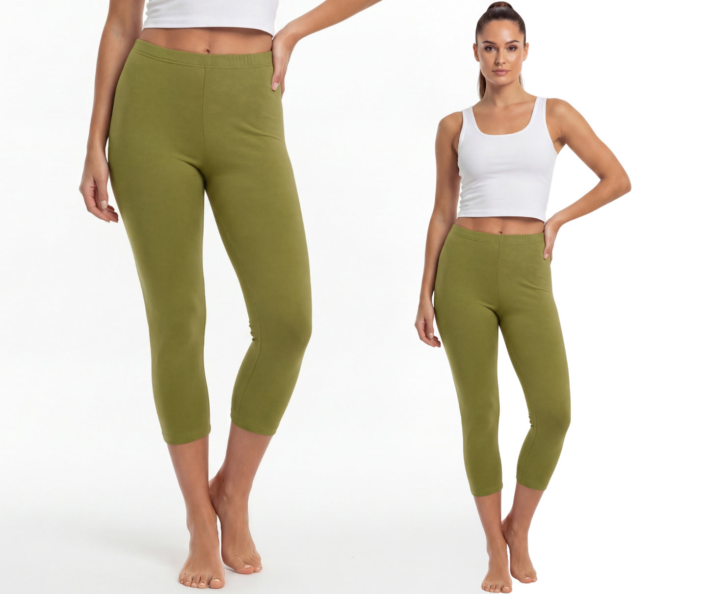 Legginsy bawełniane 3/4