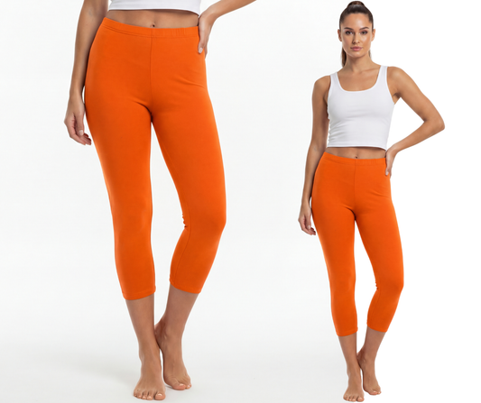 Legginsy bawełniane 3/4