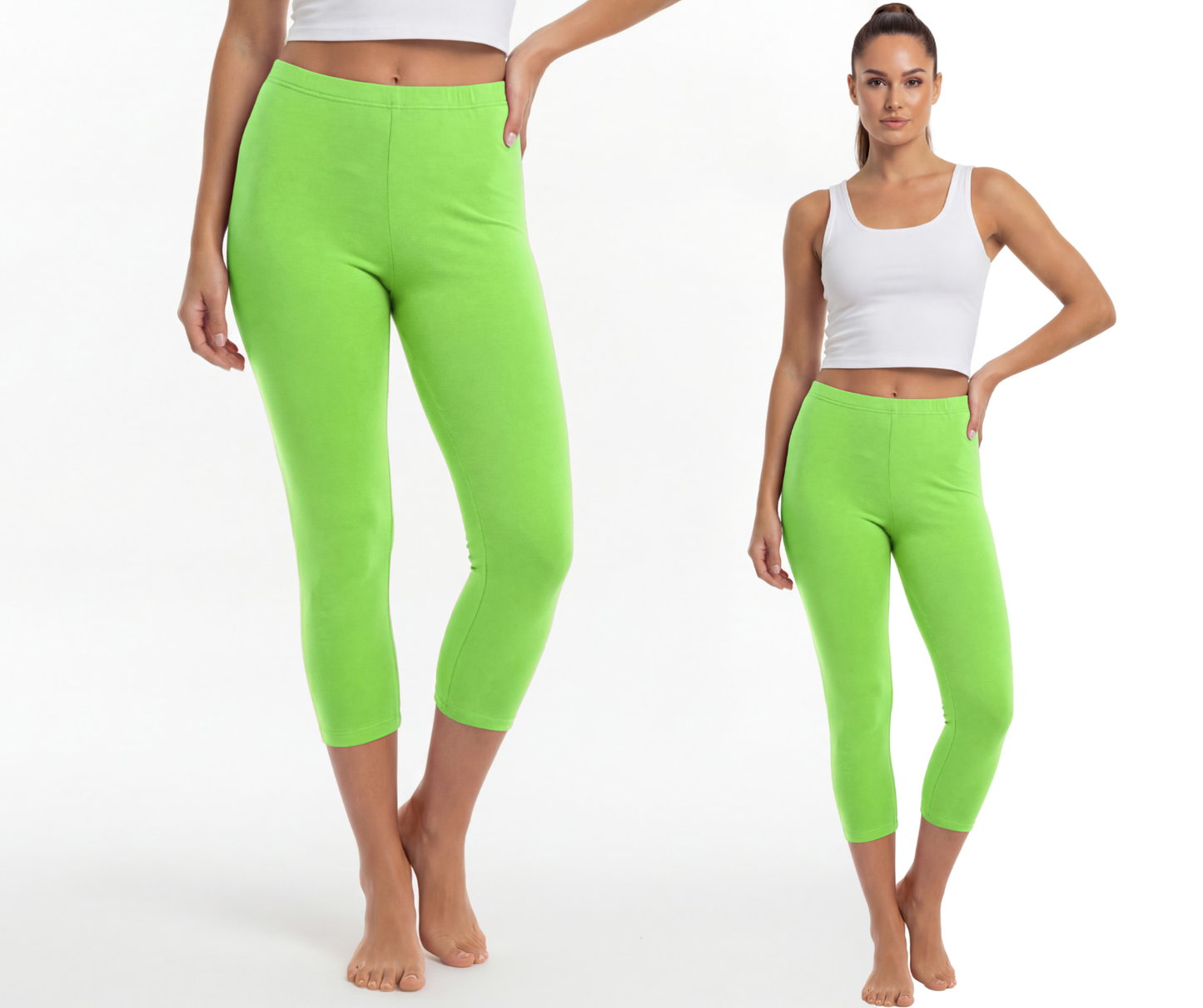Legginsy bawełniane 3/4