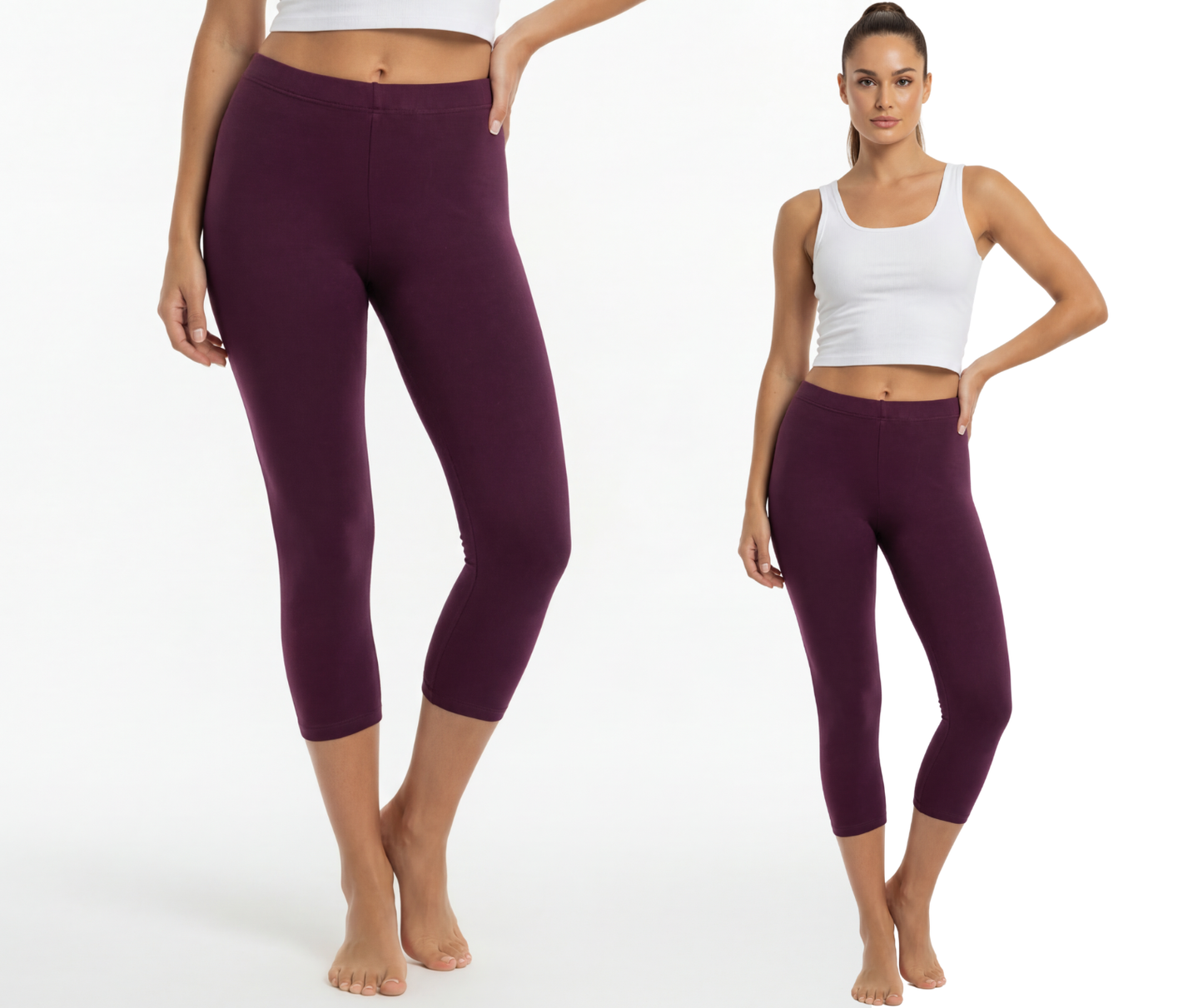 Legginsy bawełniane 3/4