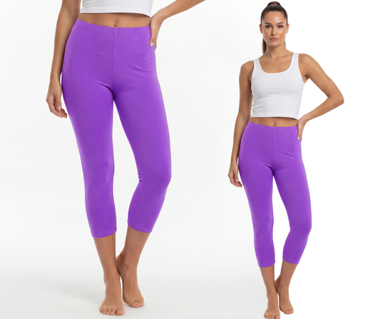 Legginsy bawełniane 3/4