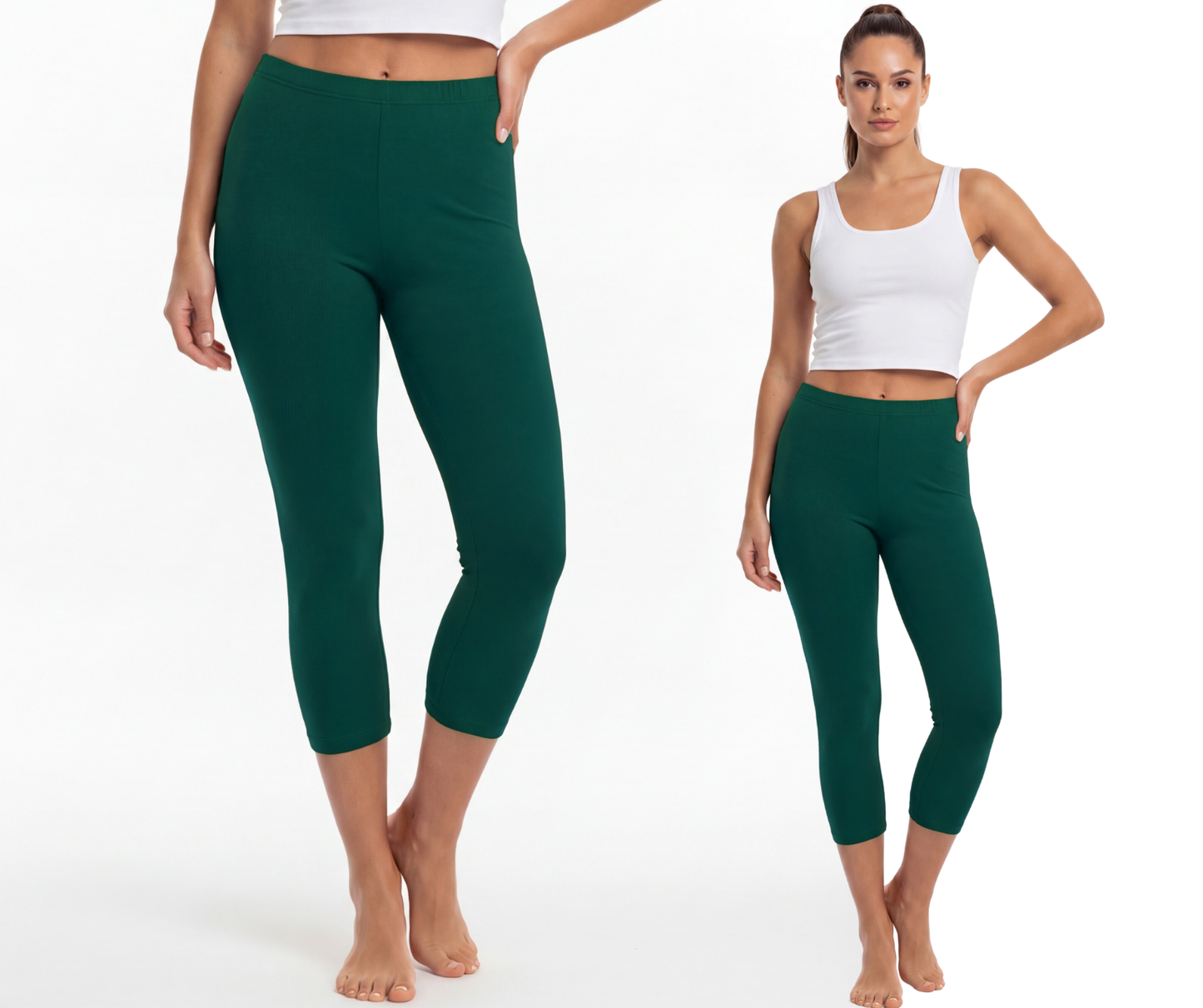 Legginsy bawełniane 3/4