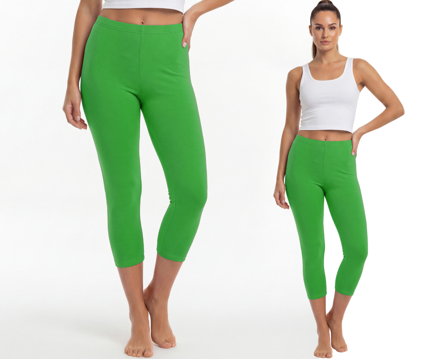 Legginsy bawełniane 3/4