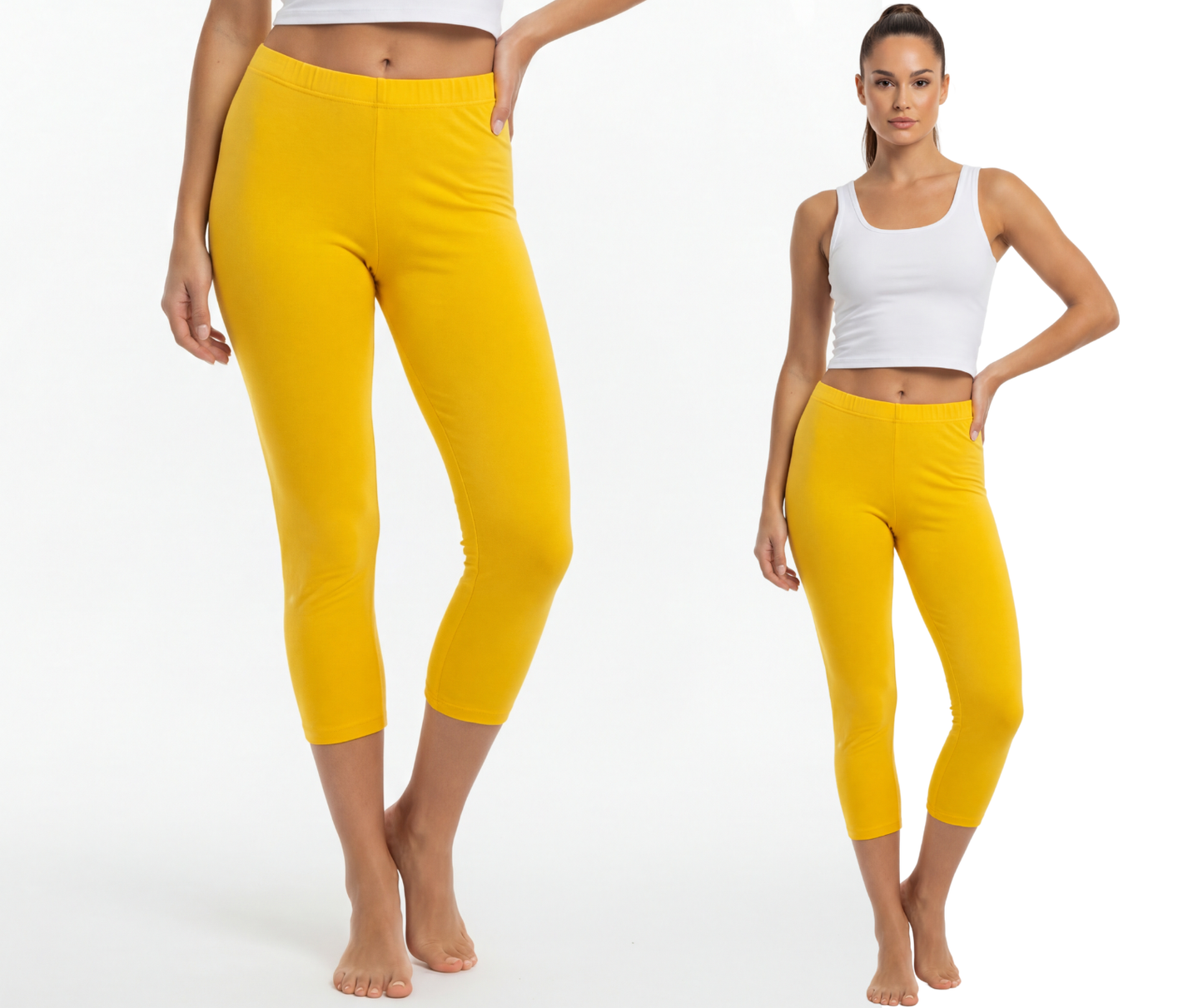 Legginsy bawełniane 3/4