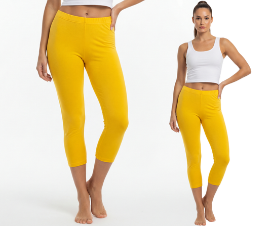 Legginsy bawełniane 3/4